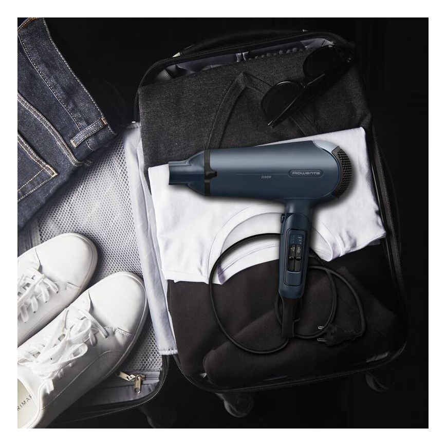 Rowenta - Suszarka do włosów NOMAD SPECIALIST 2200W/230V niebieska