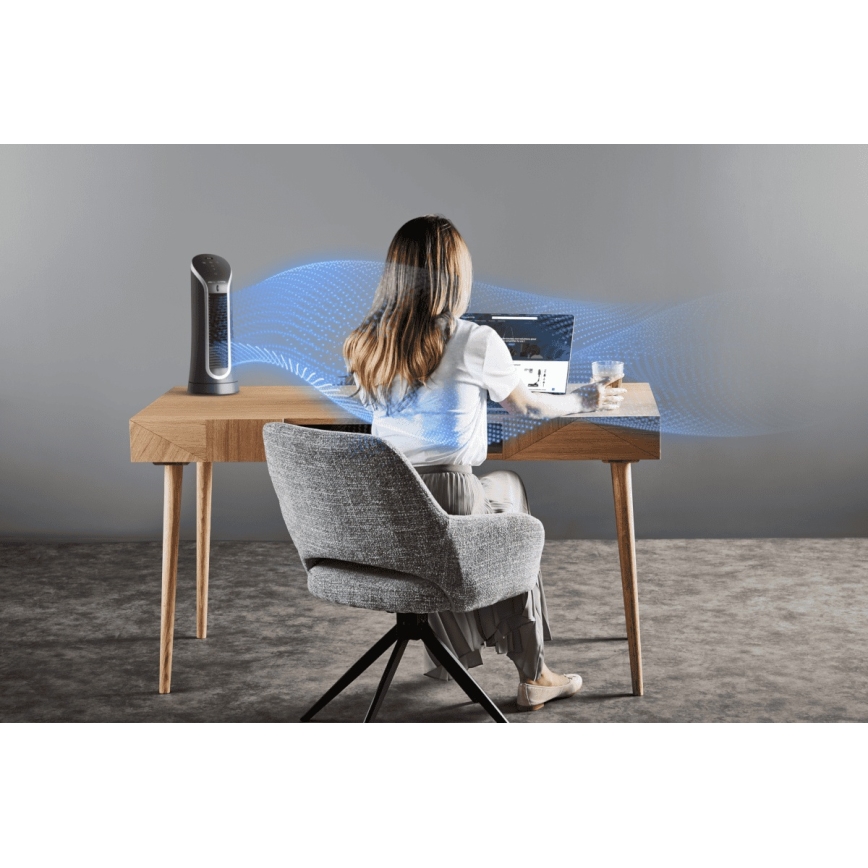 Rowenta - Wentylator kolumnowy EOLE COMPACT 30W/230V czarny