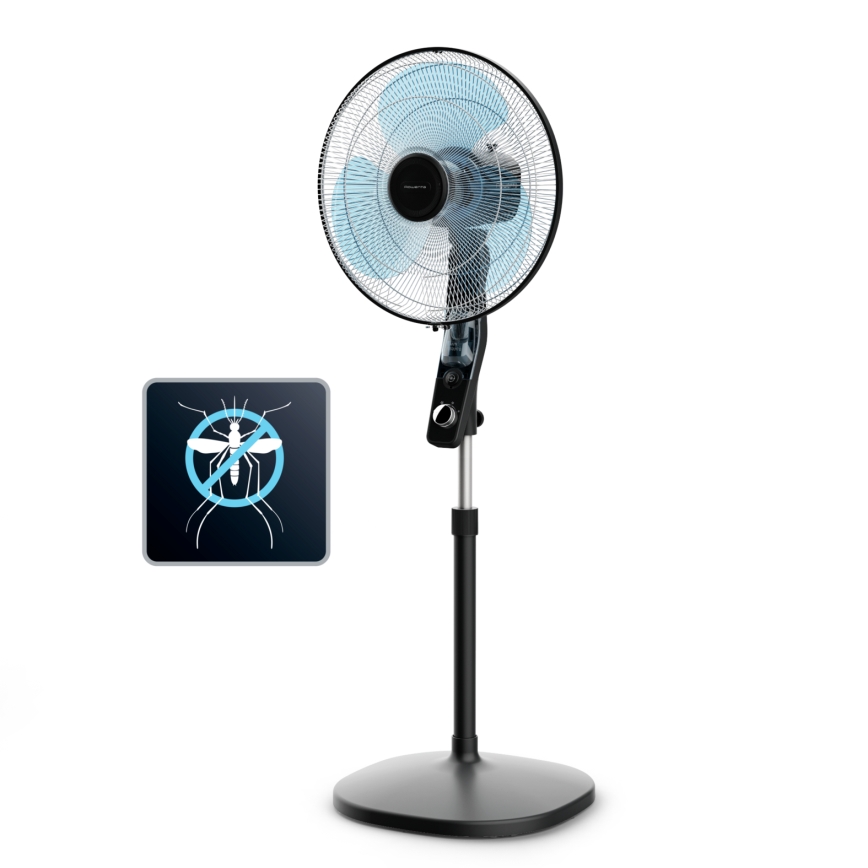 Rowenta - Wentylator stojący ESSENTIAL+ z odstraszaczem komarów, 60 W/230 V, 130 cm, czarny