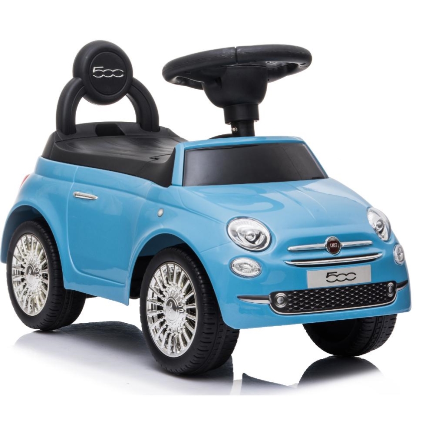 Rowerek do pchania Fiat 500 2xAA niebieski