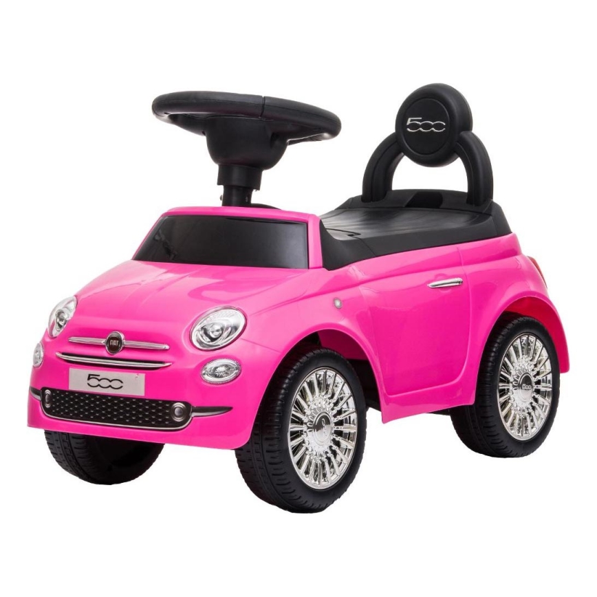 Rowerek do pchania Fiat 500 2xAA różowy