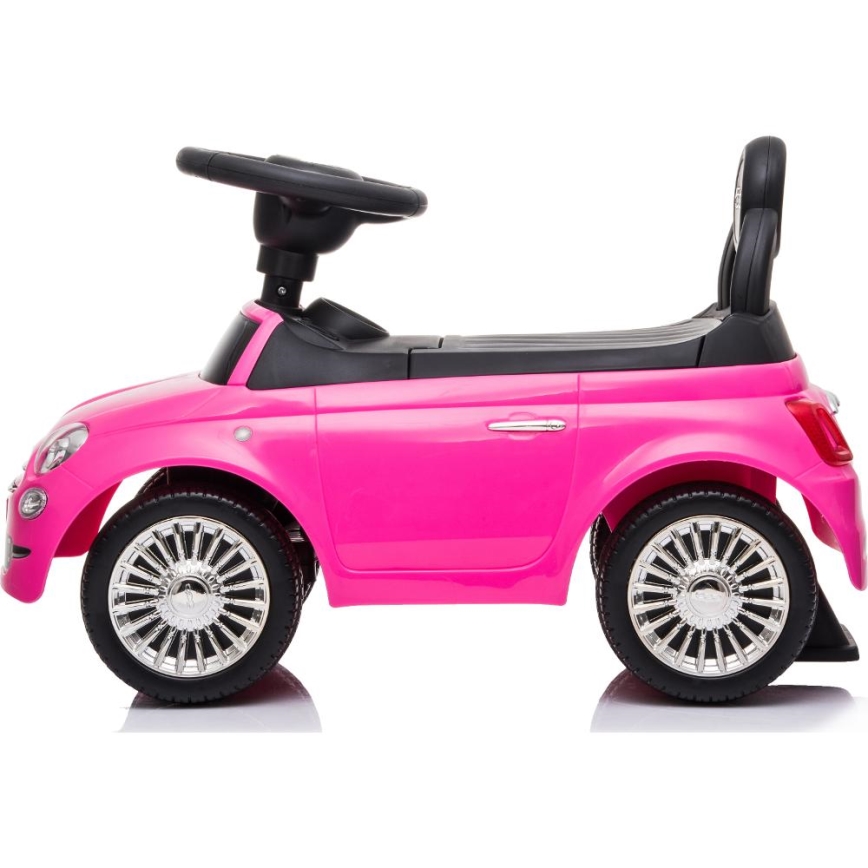 Rowerek do pchania Fiat 500 2xAA różowy