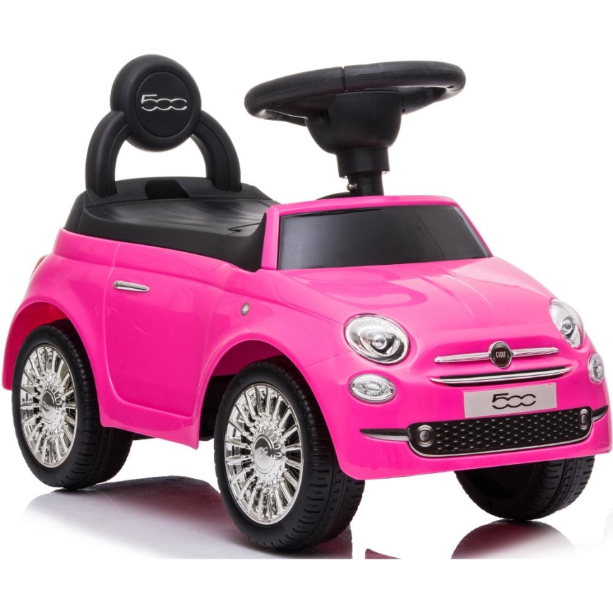 Rowerek do pchania Fiat 500 2xAA różowy
