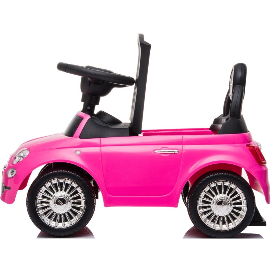 Rowerek do pchania Fiat 500 2xAA różowy