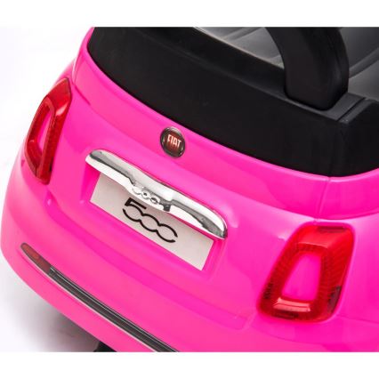 Rowerek do pchania Fiat 500 2xAA różowy