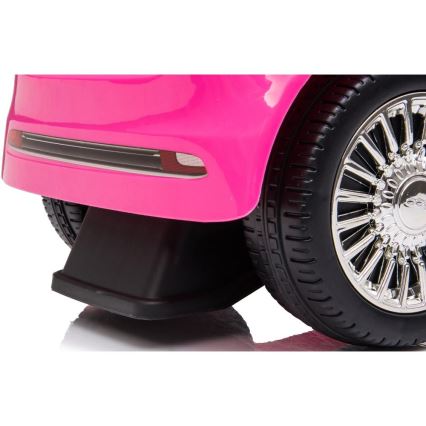 Rowerek do pchania Fiat 500 2xAA różowy