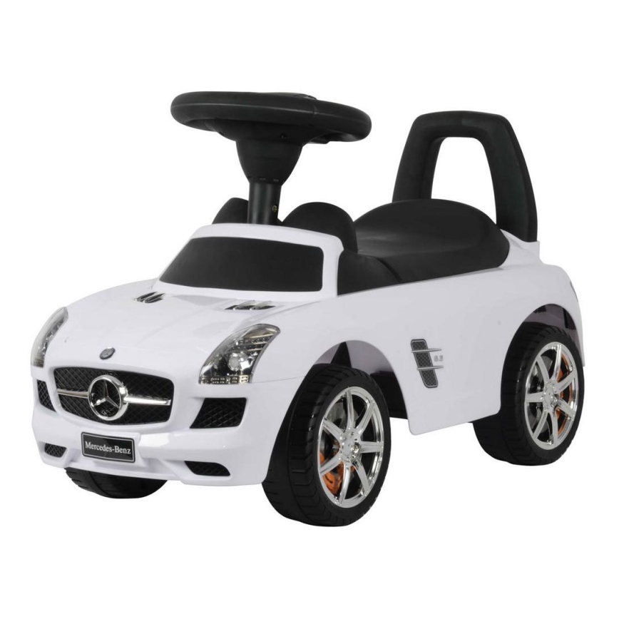 Rowerek do pchania Mercedes 2xAA biały/czarny