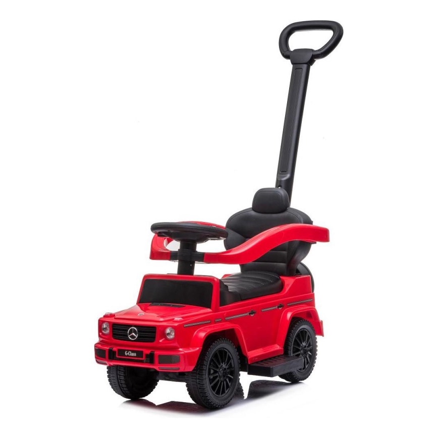 Rowerek do pchania Mercedes G350d 3w1 2xAA czerwony/czarny