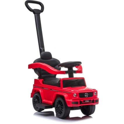 Rowerek do pchania Mercedes G350d 3w1 2xAA czerwony/czarny