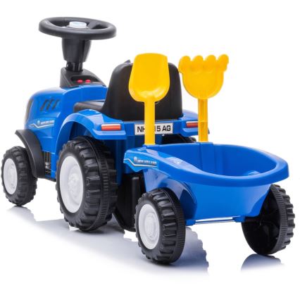 Rowerek do pchania NEW HOLLAND 2xAA niebieski/czarny