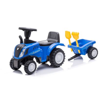 Rowerek do pchania NEW HOLLAND 2xAA niebieski/czarny