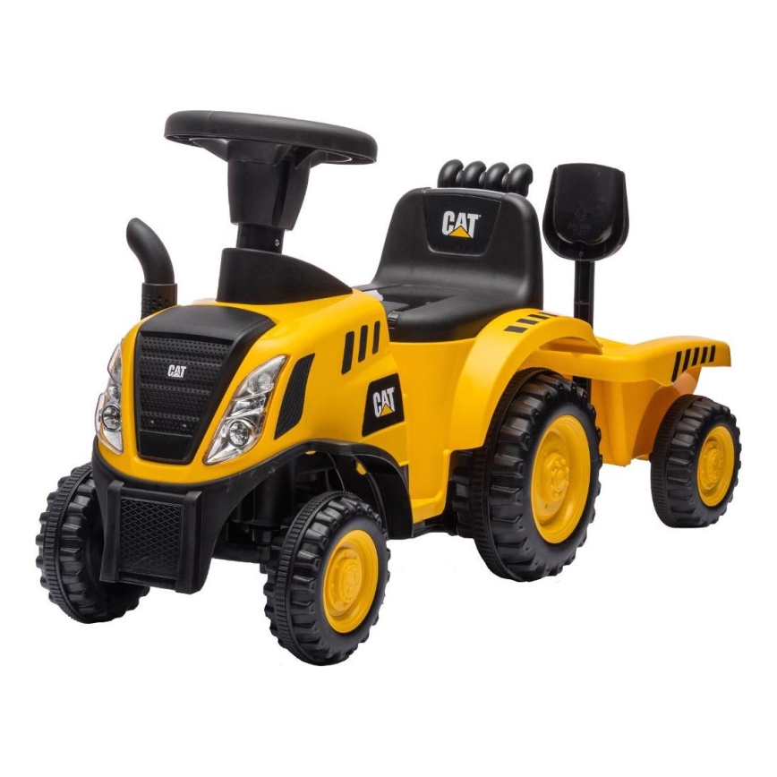 Rowerek do pchania traktor CAT 2xAA żółty/czarny