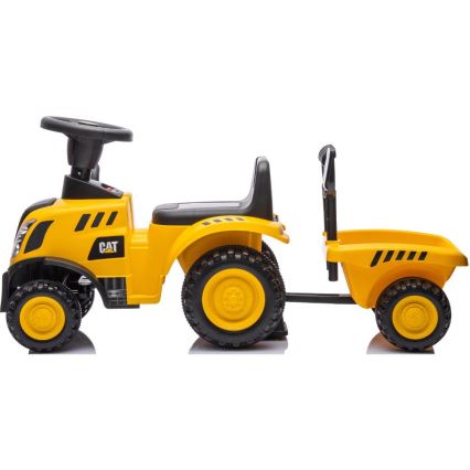 Rowerek do pchania traktor CAT 2xAA żółty/czarny