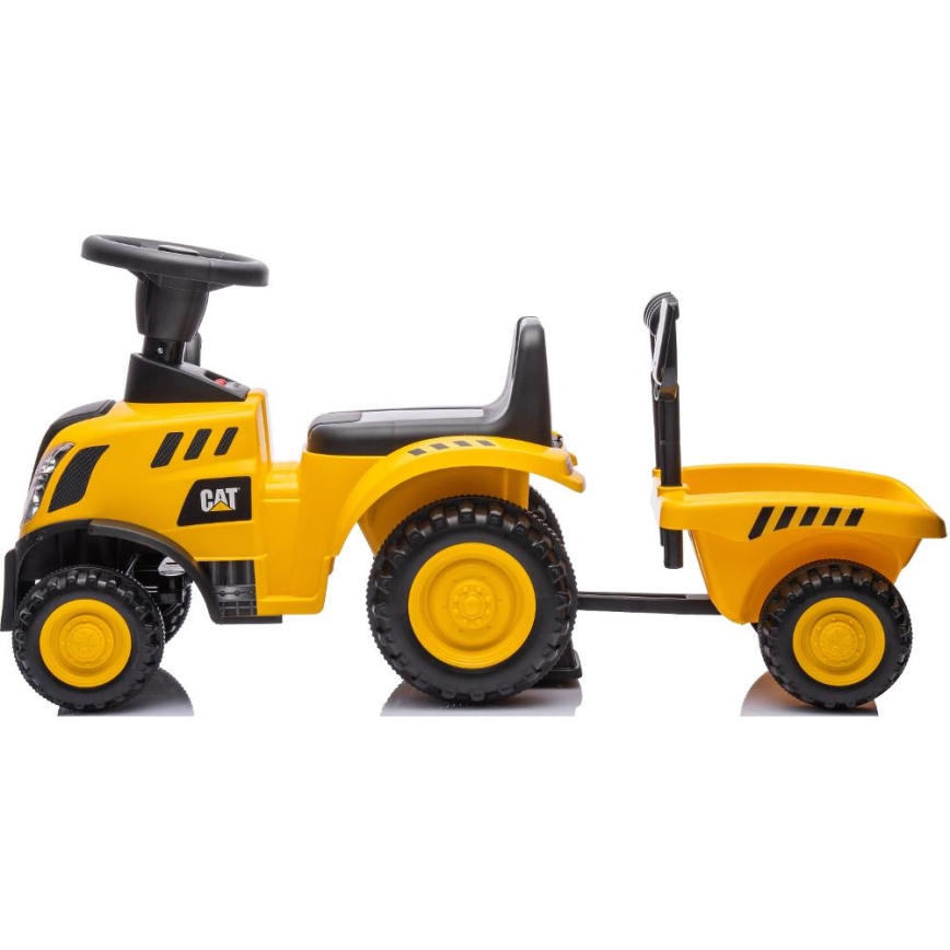 Rowerek do pchania traktor CAT 2xAA żółty/czarny