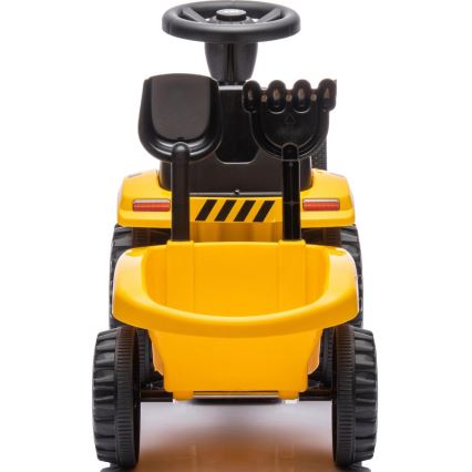 Rowerek do pchania traktor CAT 2xAA żółty/czarny