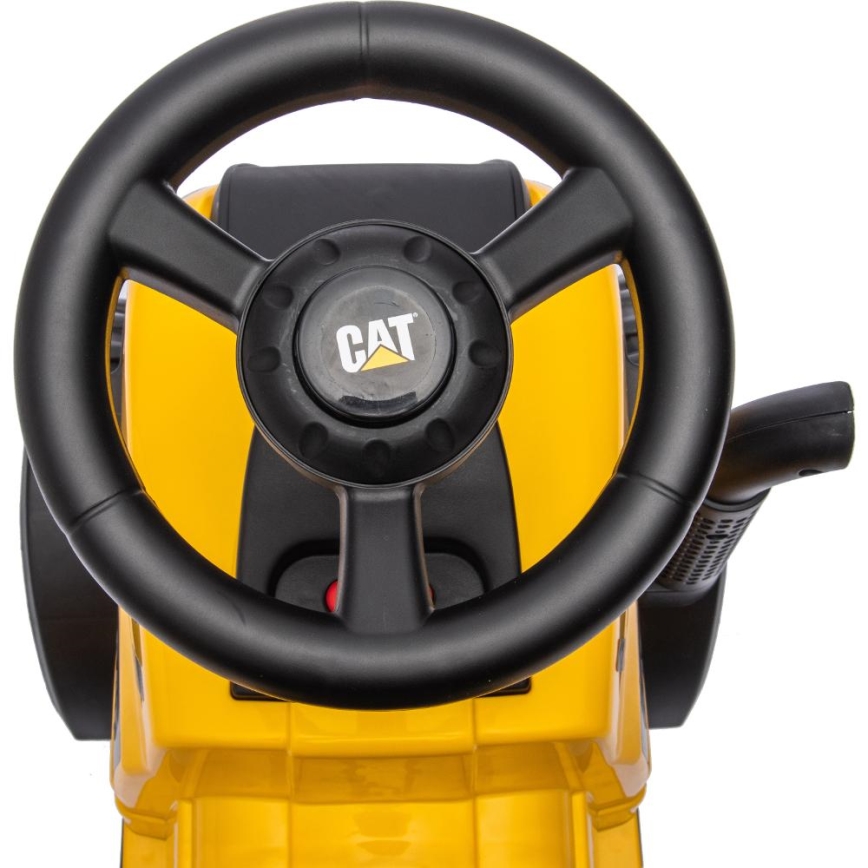Rowerek do pchania traktor CAT 2xAA żółty/czarny