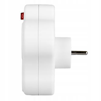 Rozgałęźnik z wyłącznikiem, 3 gniazda