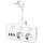Rozgałęźnik z wyłącznikiem LINEA 2x230V + 4xUSB A/C SCHUKO biały