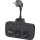 Rozgałęźnik z wyłącznikiem LINEA 2x230V + 4xUSB A/C SCHUKO czarny