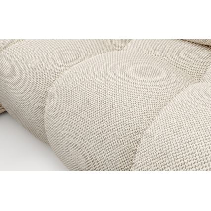 Rozkładana narożna tapicerowana sofa z miejscem do przechowywania typu L ALMADA lewa beżowy