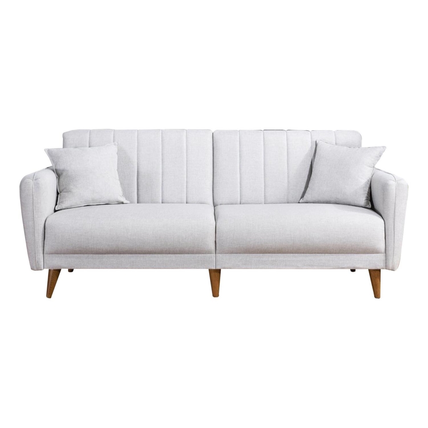 Rozkładana dwuosobowa sofa KITO kremowa