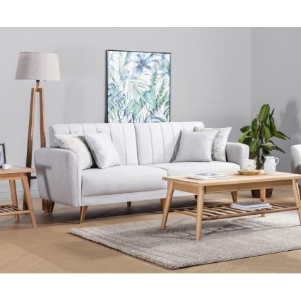 Rozkładana dwuosobowa sofa KITO kremowa