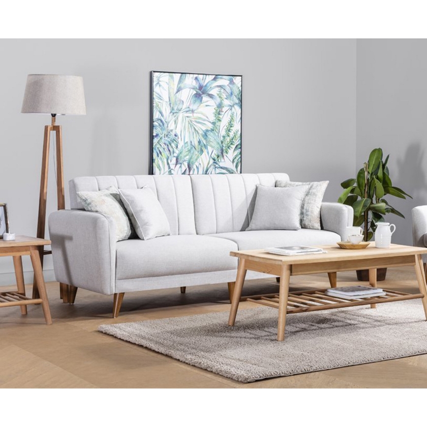 Rozkładana dwuosobowa sofa KITO kremowa
