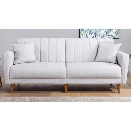 Rozkładana dwuosobowa sofa KITO kremowa
