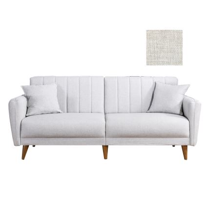 Rozkładana dwuosobowa sofa KITO kremowa
