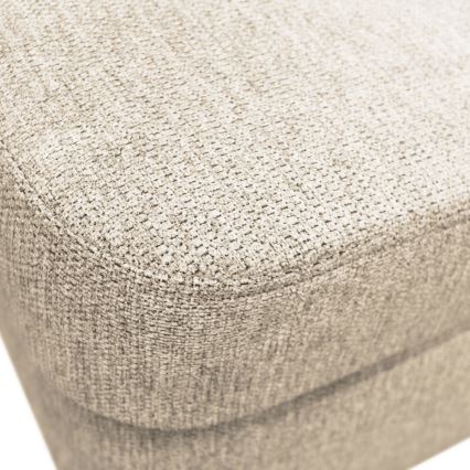 Rozkładana narożna tapicerowana sofa typu U SERPA lewa beżowy