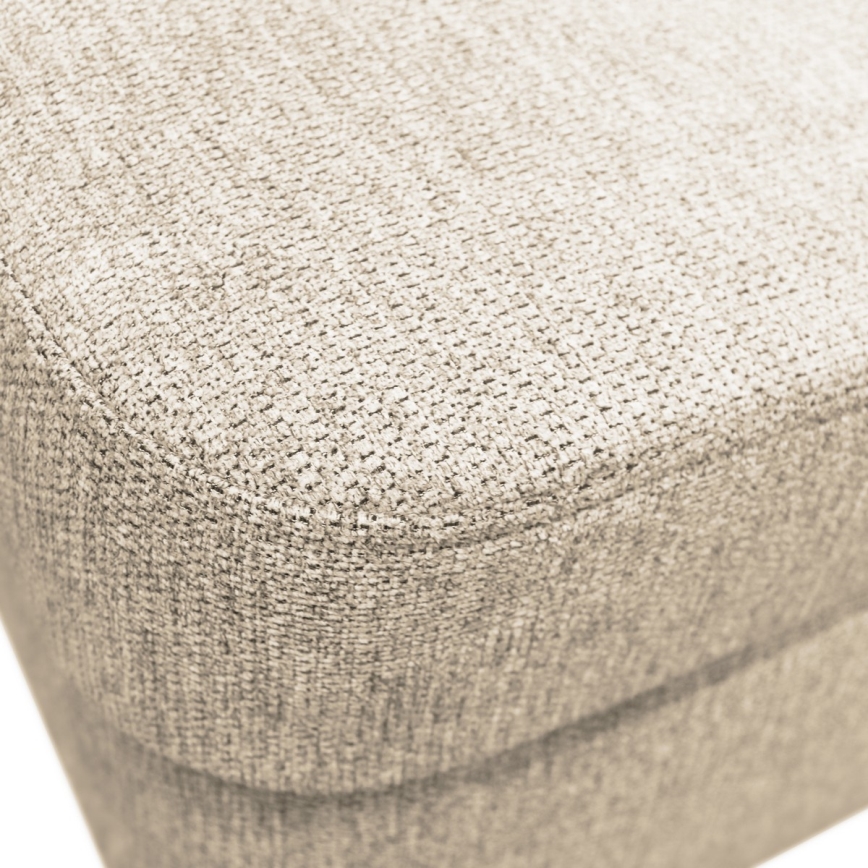 Rozkładana narożna tapicerowana sofa typu U SERPA lewa beżowy