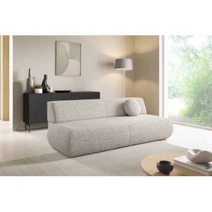 Rozkładana sofa trzyosobowa z pojemnikiem PRATO beżowa
