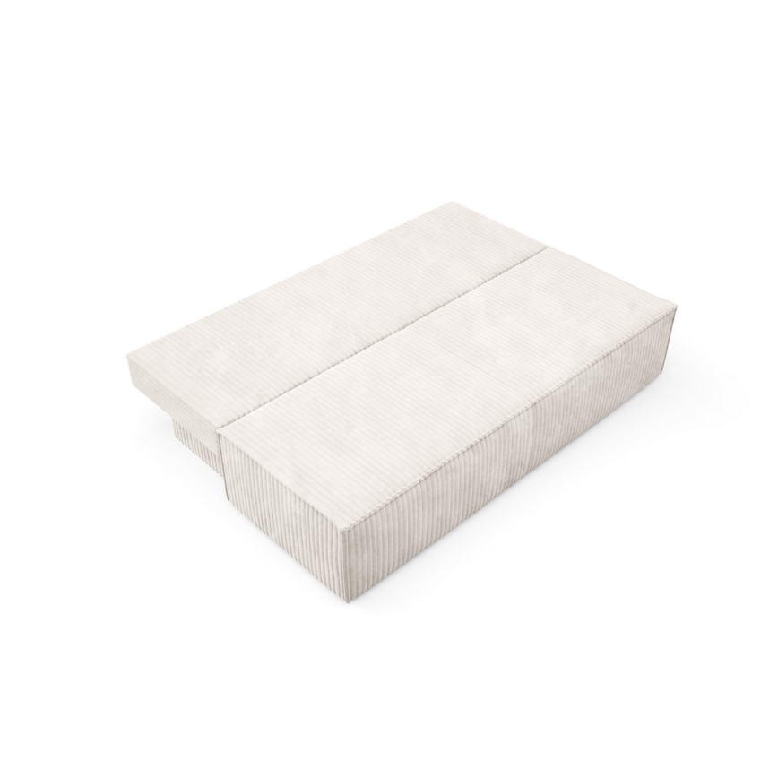 Rozkładana sofa trzyosobowa z pojemnikiem TERAMO beżowa