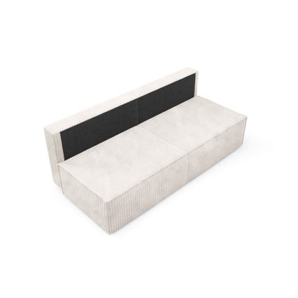 Rozkładana sofa trzyosobowa z pojemnikiem TERAMO beżowa
