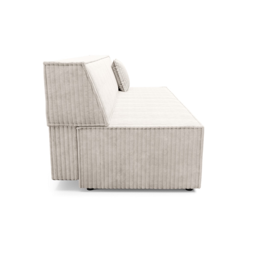 Rozkładana sofa trzyosobowa z pojemnikiem TERAMO beżowa