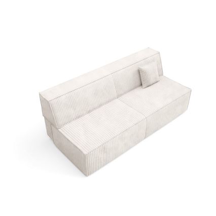 Rozkładana sofa trzyosobowa z pojemnikiem TERAMO beżowa
