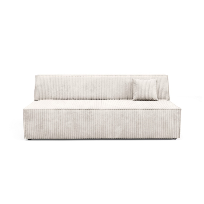 Rozkładana sofa trzyosobowa z pojemnikiem TERAMO beżowa