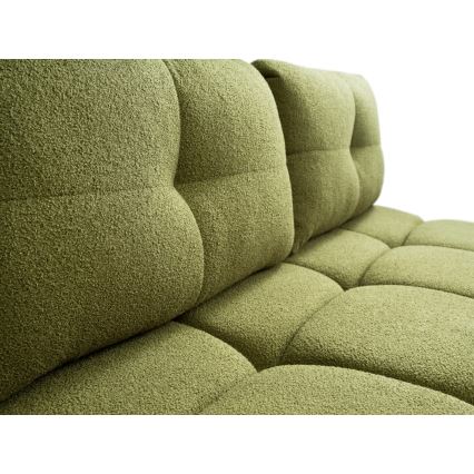 Rozkładana sofa trzyosobowa z pojemnikiem na przechowywanie NUORO zielona