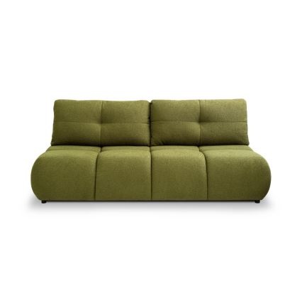 Rozkładana sofa trzyosobowa z pojemnikiem na przechowywanie NUORO zielona