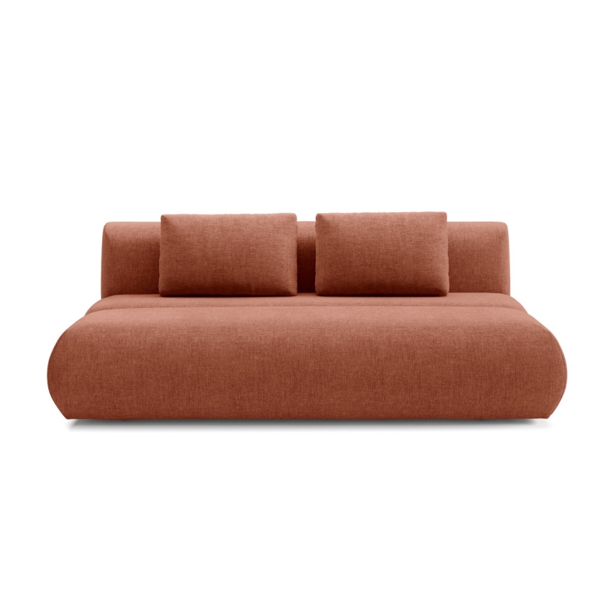 Rozkładana sofa trzyosobowa FANO brązowa