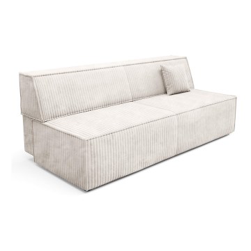Rozkładana sofa trzyosobowa z pojemnikiem TERAMO beżowa