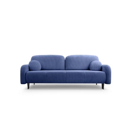 Rozkładana tapicerowana sofa trzyosobowa CLOUDY niebieski