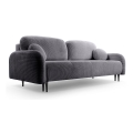 Rozkładana tapicerowana sofa trzyosobowa CLOUDY szary