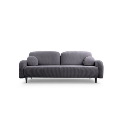 Rozkładana tapicerowana sofa trzyosobowa CLOUDY szary