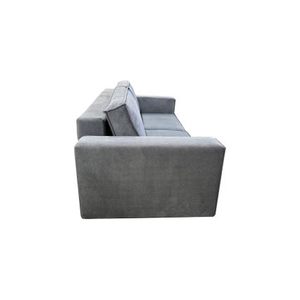 Rozkładana trzyosobowa sofa z pojemnikiem RONDA szara
