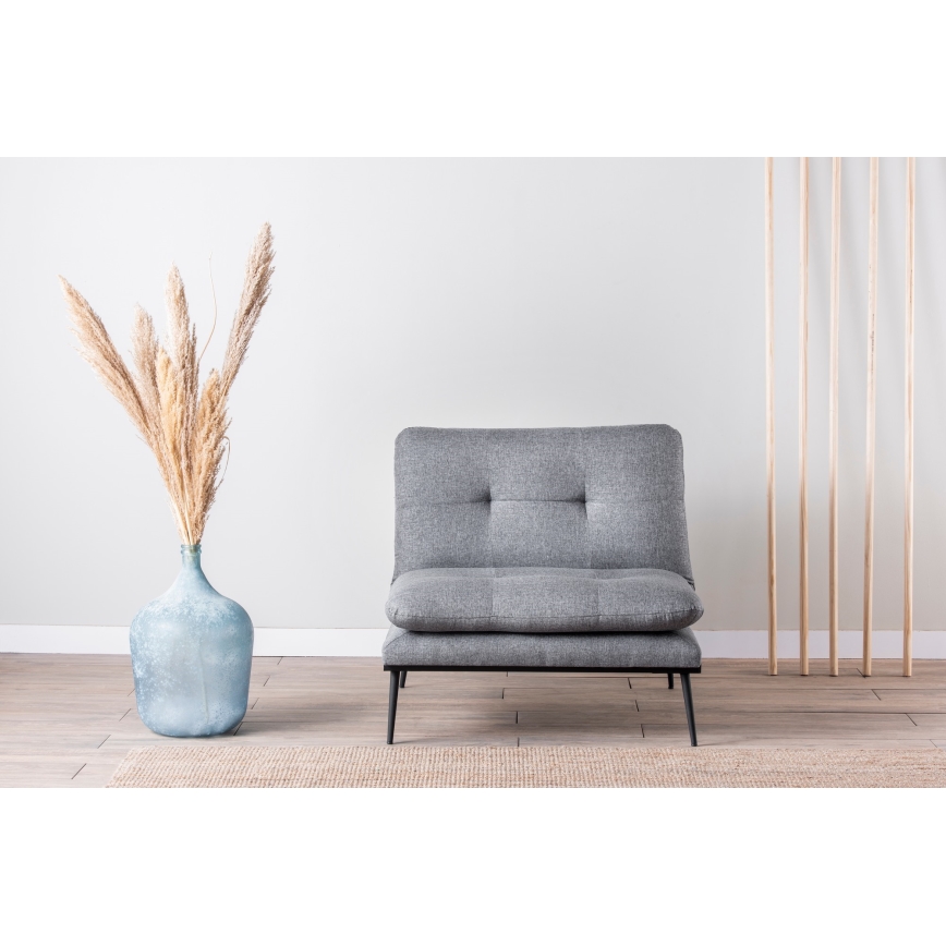 Rozkładany fotel SPEAKY szary