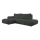 Rozkładany narożnik tapicerowany z pojemnikiem, w układzie L ALMADA, lewy, antracyt