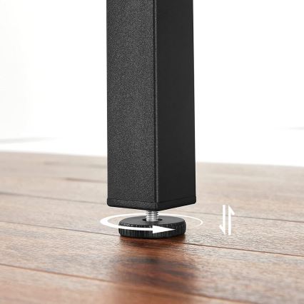 Rozkładany stół do jadalni ELDUR brązowy/czarny