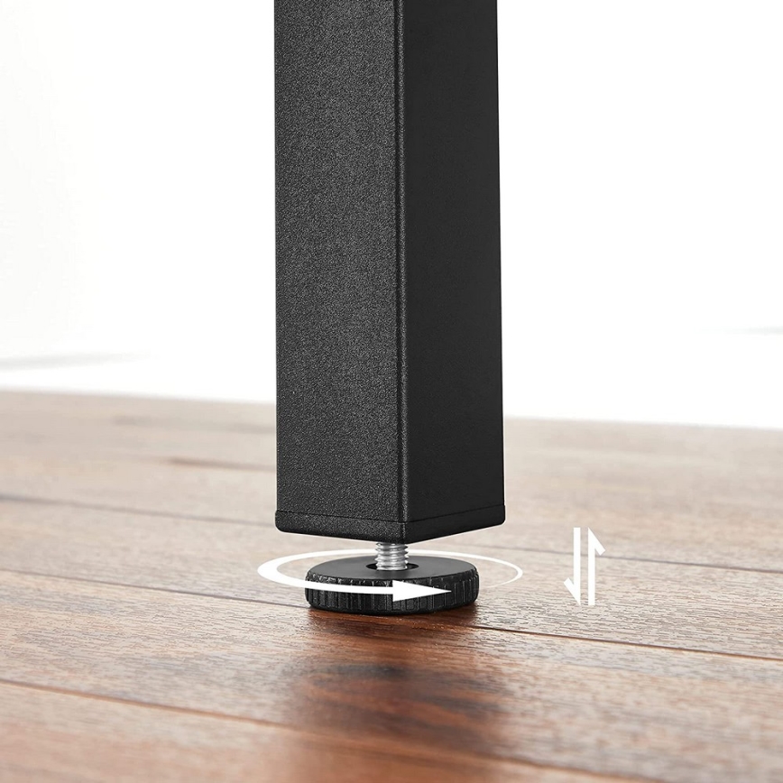 Rozkładany stół do jadalni ELDUR brązowy/czarny