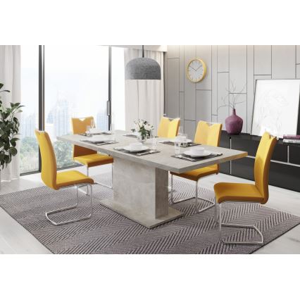 Rozkładany stół jadalniany STRAP szary beton